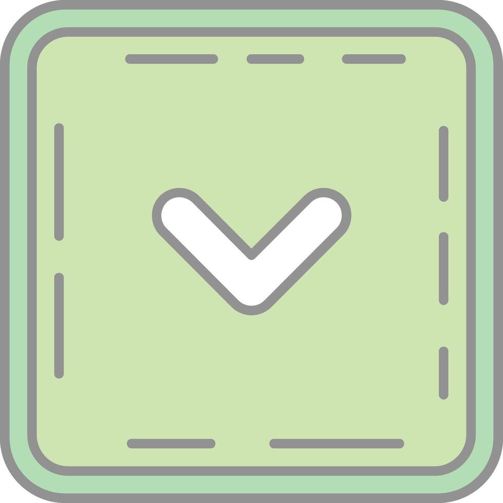 Chevron Line Filled Light Icon vector
