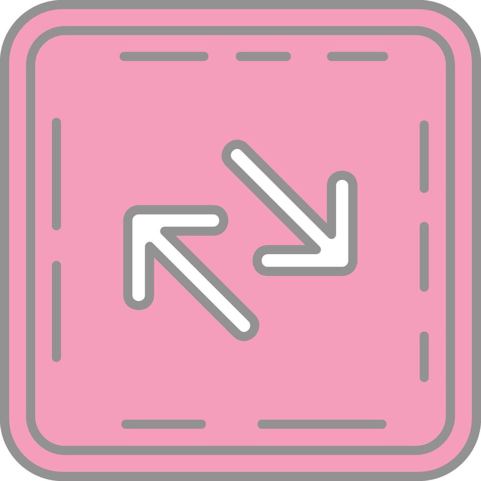 Swap Line Filled Light Icon vector