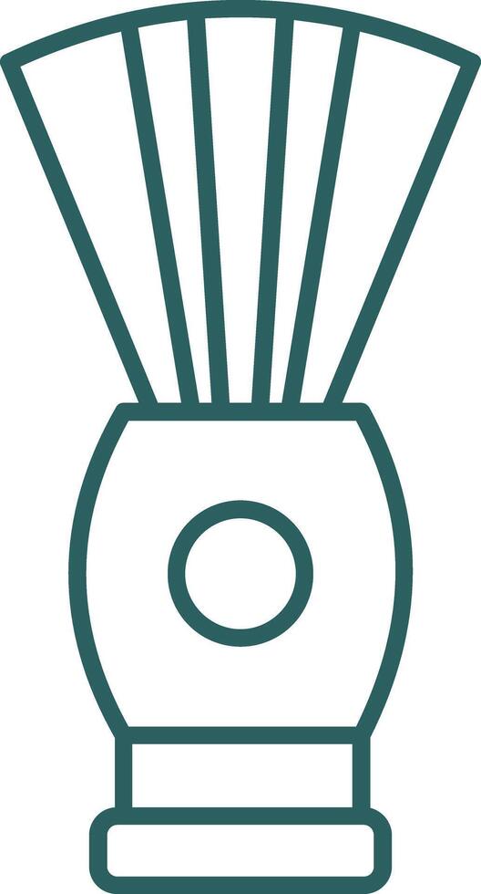 Shaving Brush Line Gradient Icon vector