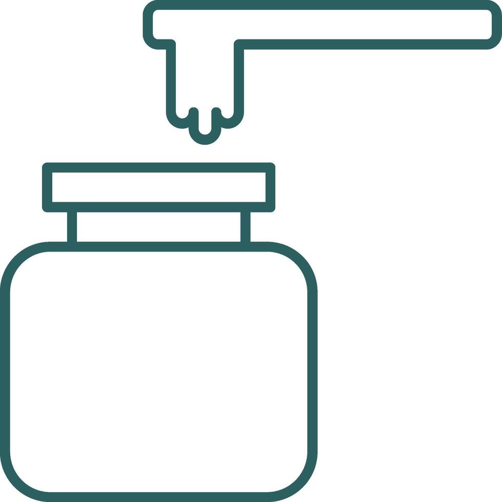 Wax Line Gradient Icon vector