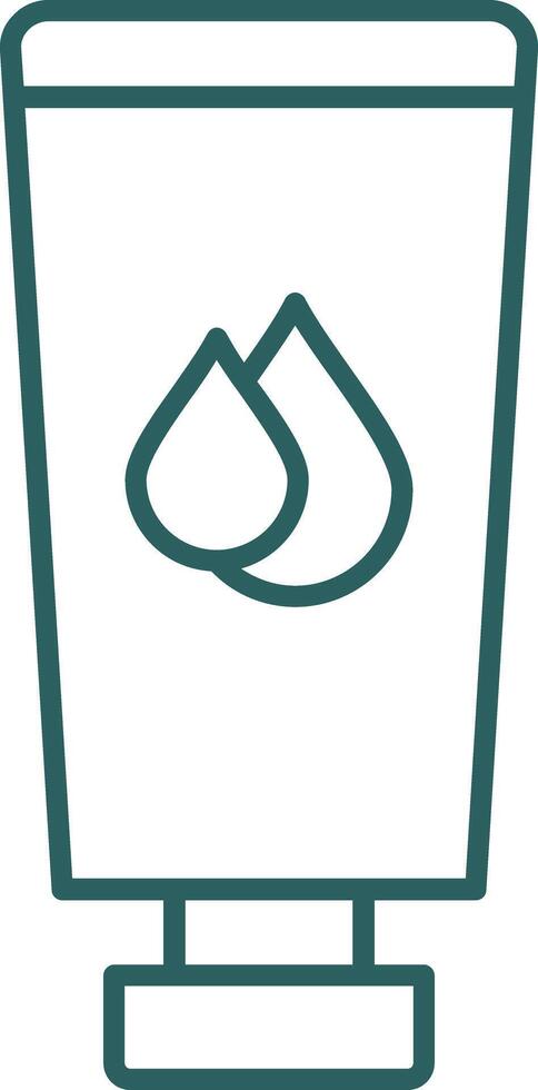 Body Lotion Line Gradient Icon vector