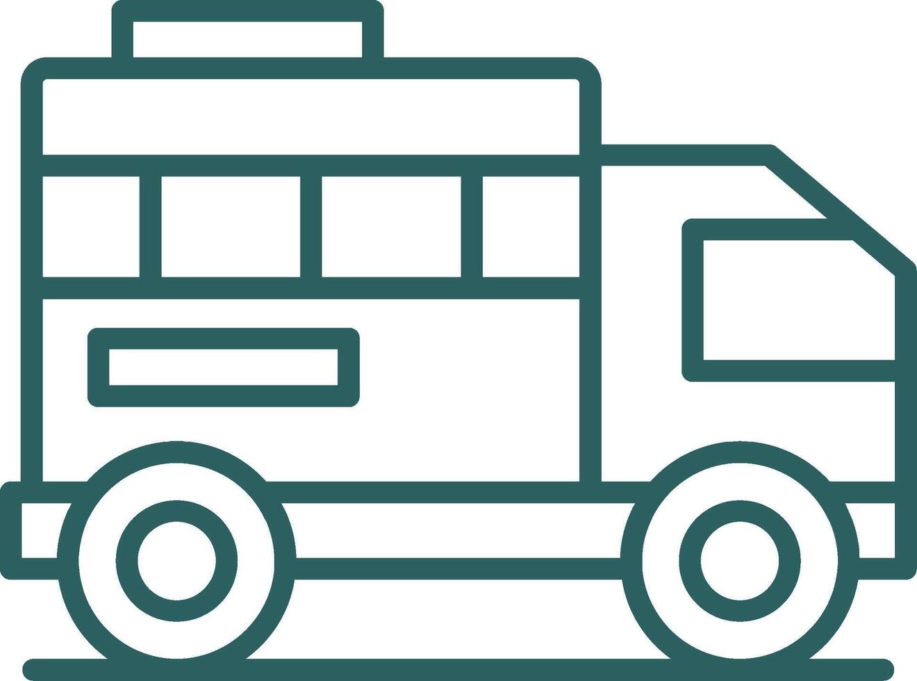 Land Transportation Line Gradient Icon vector