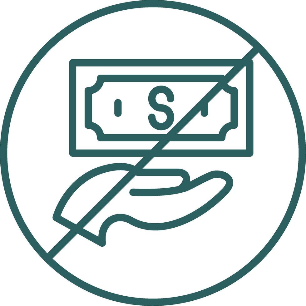 Stop Corruption Line Gradient Icon vector