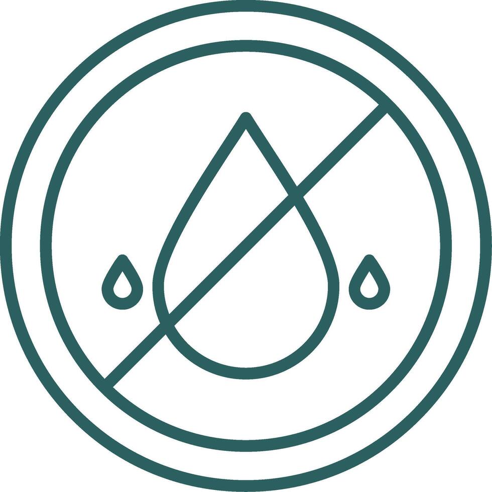 Embargo Line Gradient Icon vector