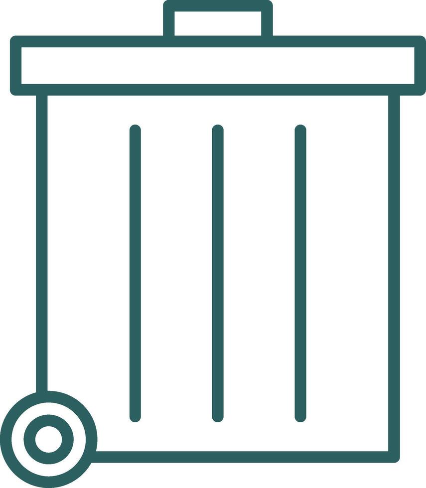 Refuse Line Gradient Icon vector