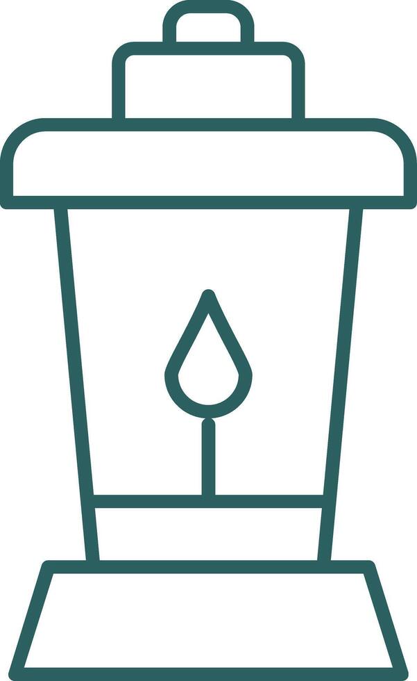 Lantern Line Gradient Icon vector