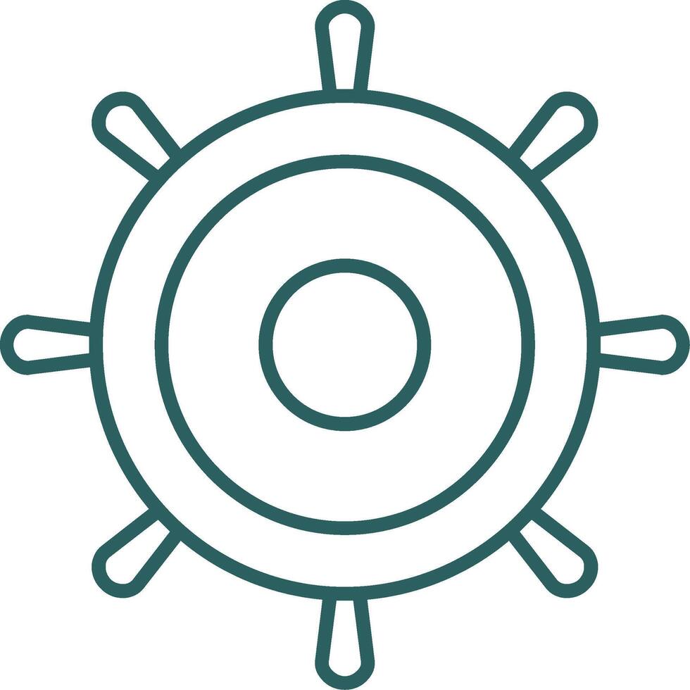 Helm Line Gradient Icon vector