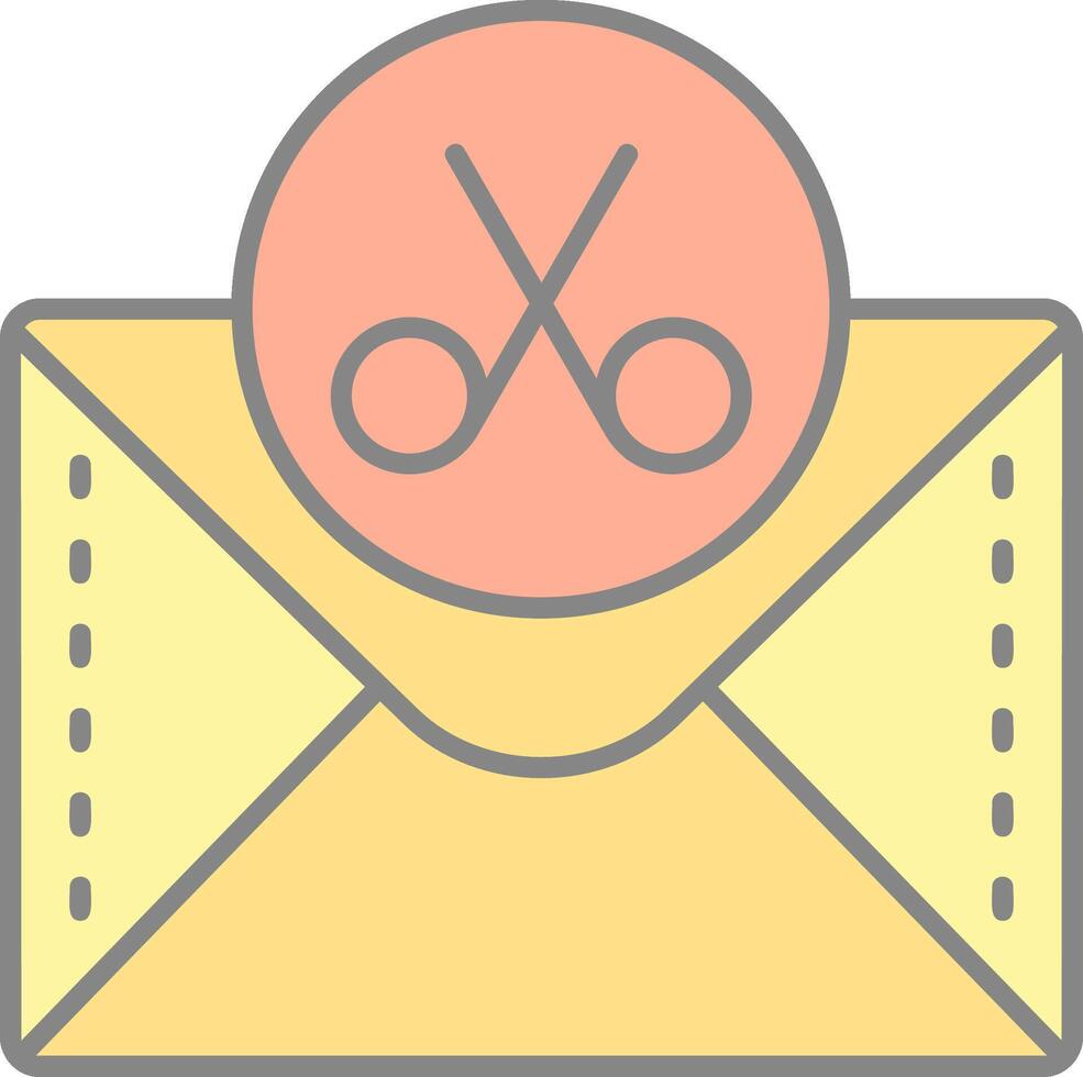 Scissor Line Filled Light Icon vector