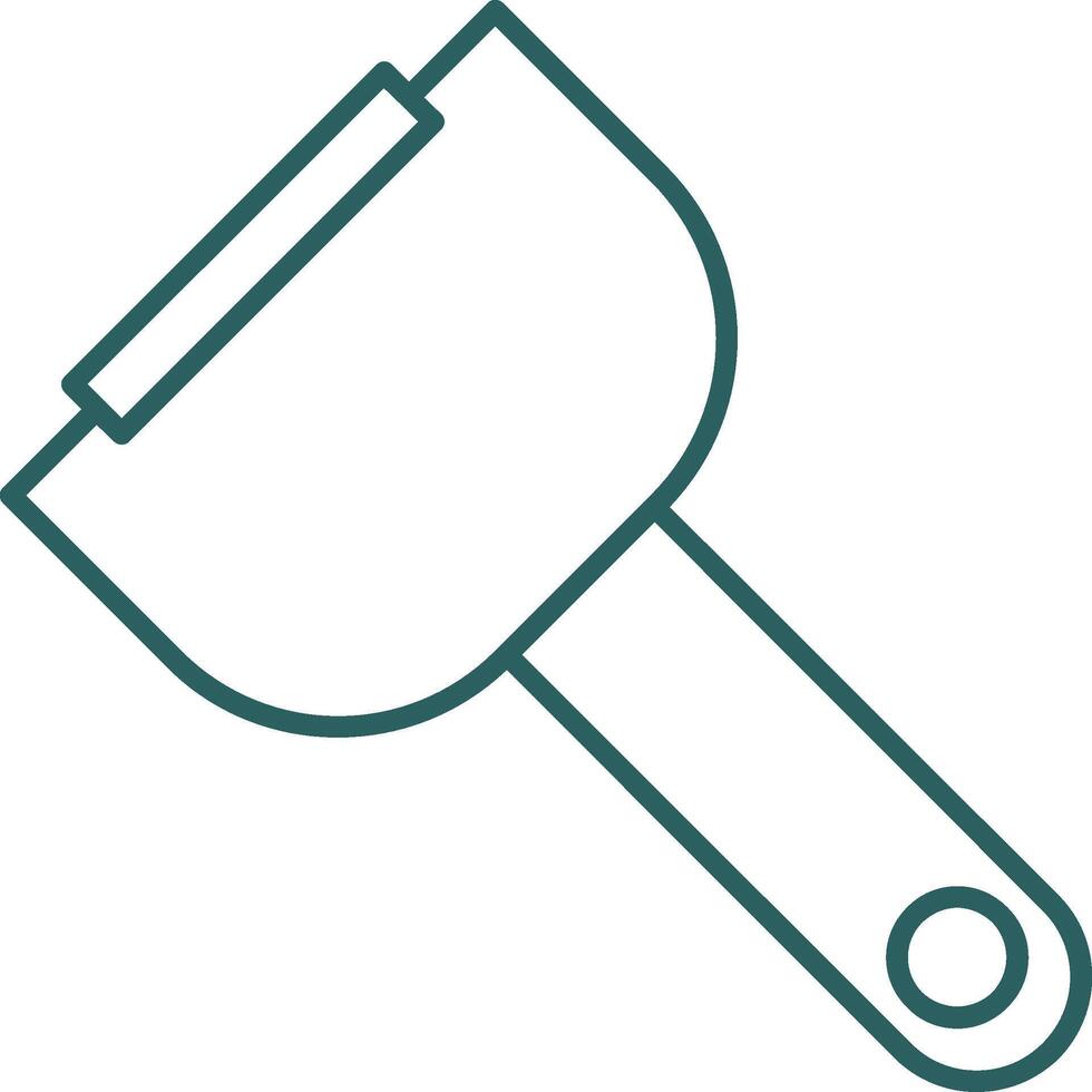 Peeler Line Gradient Icon vector