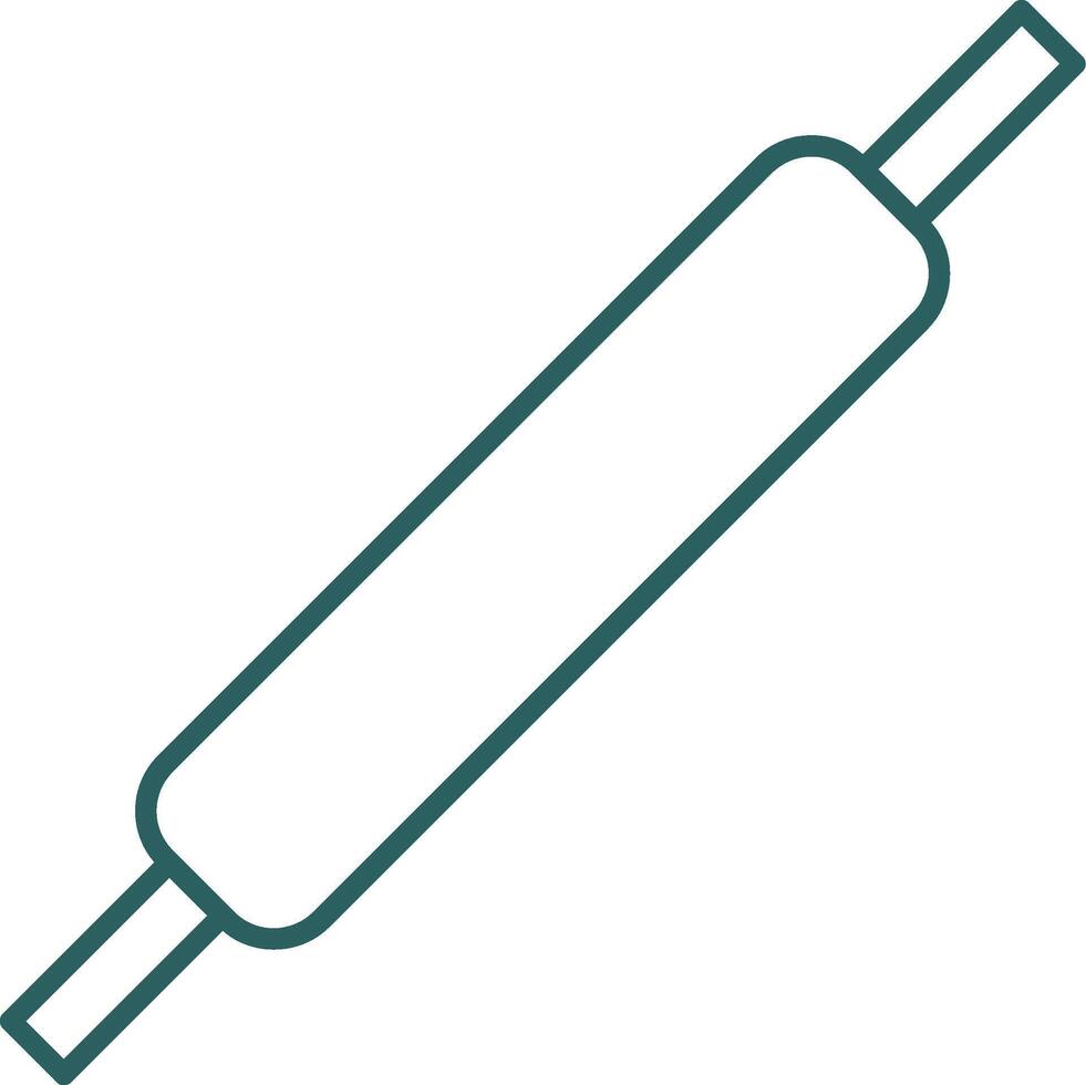 Rolling Pins Line Gradient Icon vector