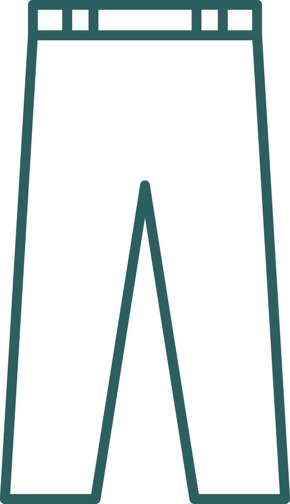 Trousers Line Gradient Icon vector