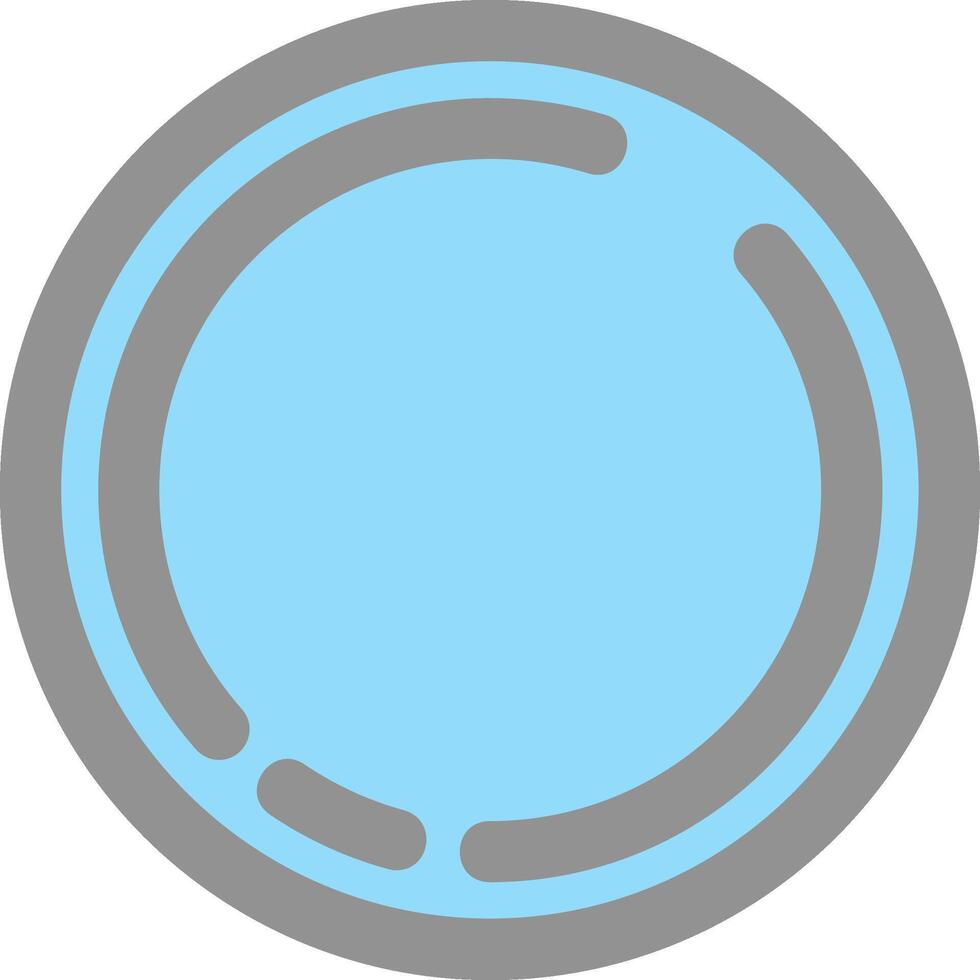 Circle Line Filled Light Icon vector