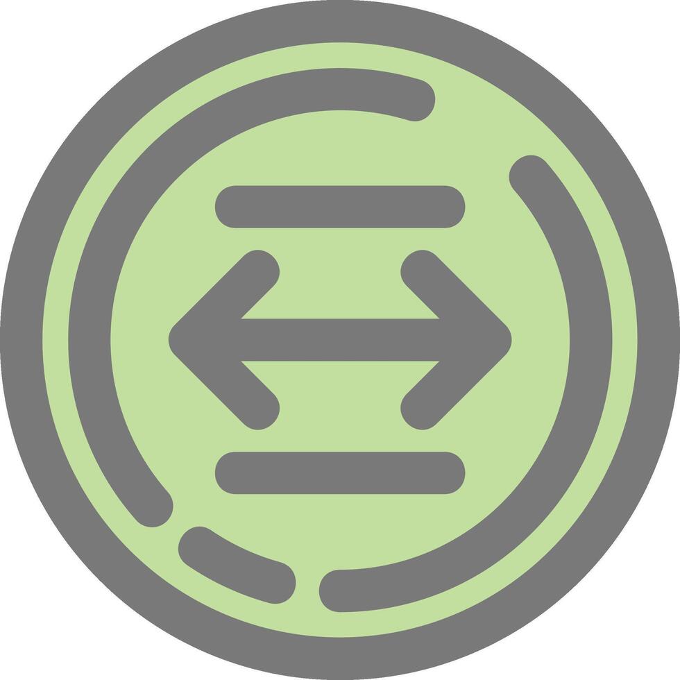 Left and right arrow Line Filled Light Icon vector