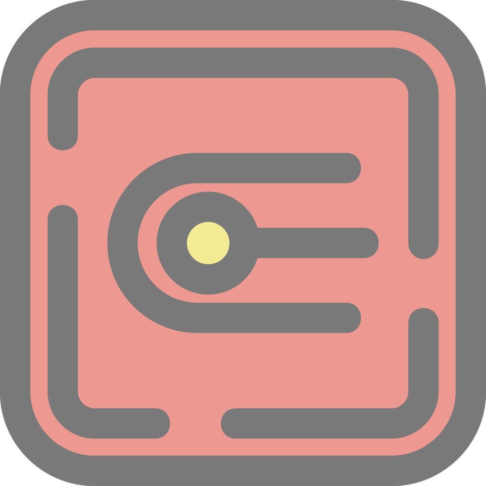 Endpoint Line Filled Light Icon vector