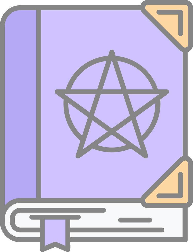 Spell Line Filled Light Icon vector