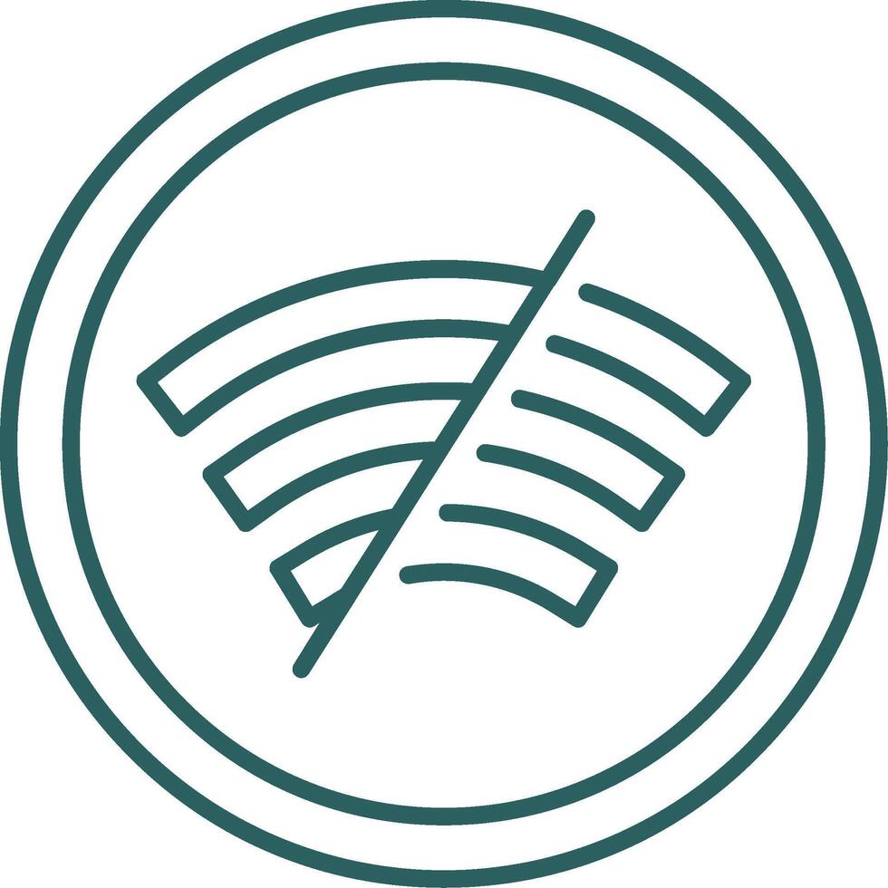 Disconnected Line Gradient Icon vector