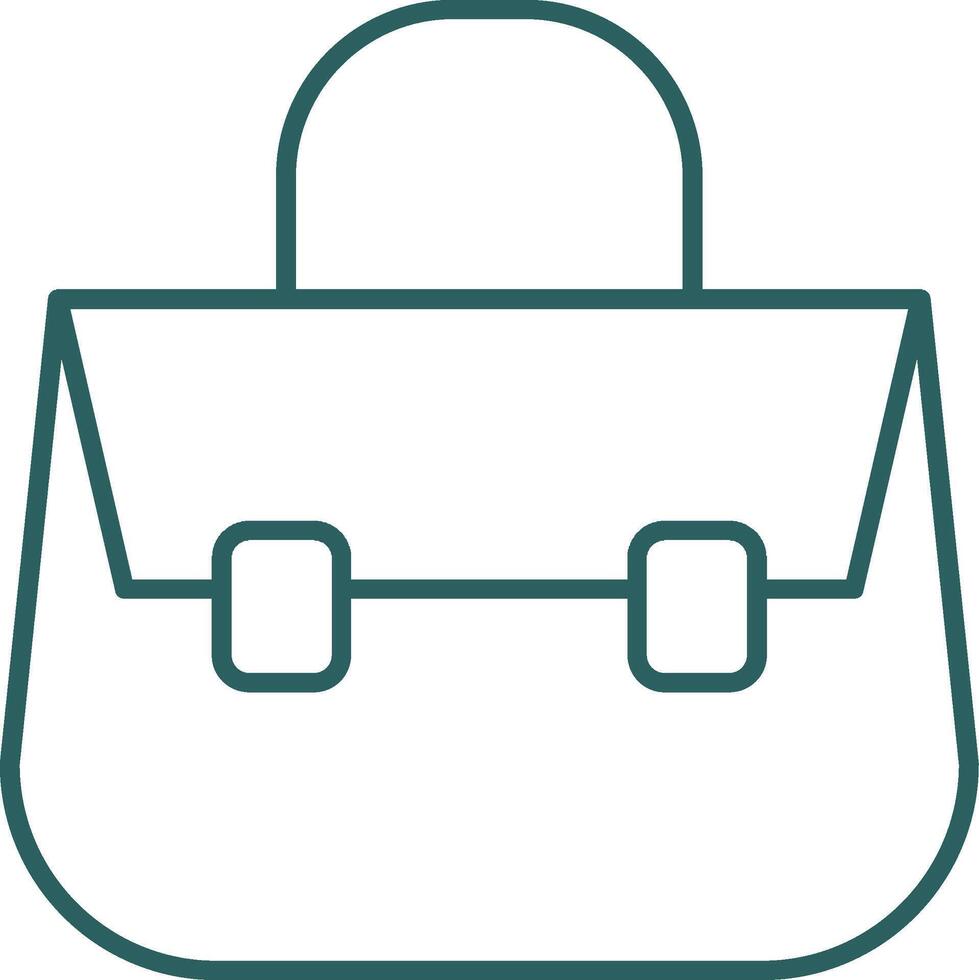 Shoulder Bag Line Gradient Icon vector