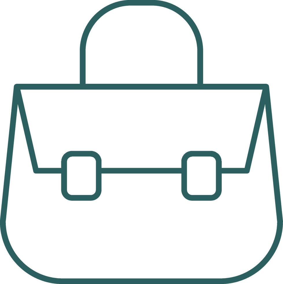 Shoulder Bag Line Gradient Icon vector