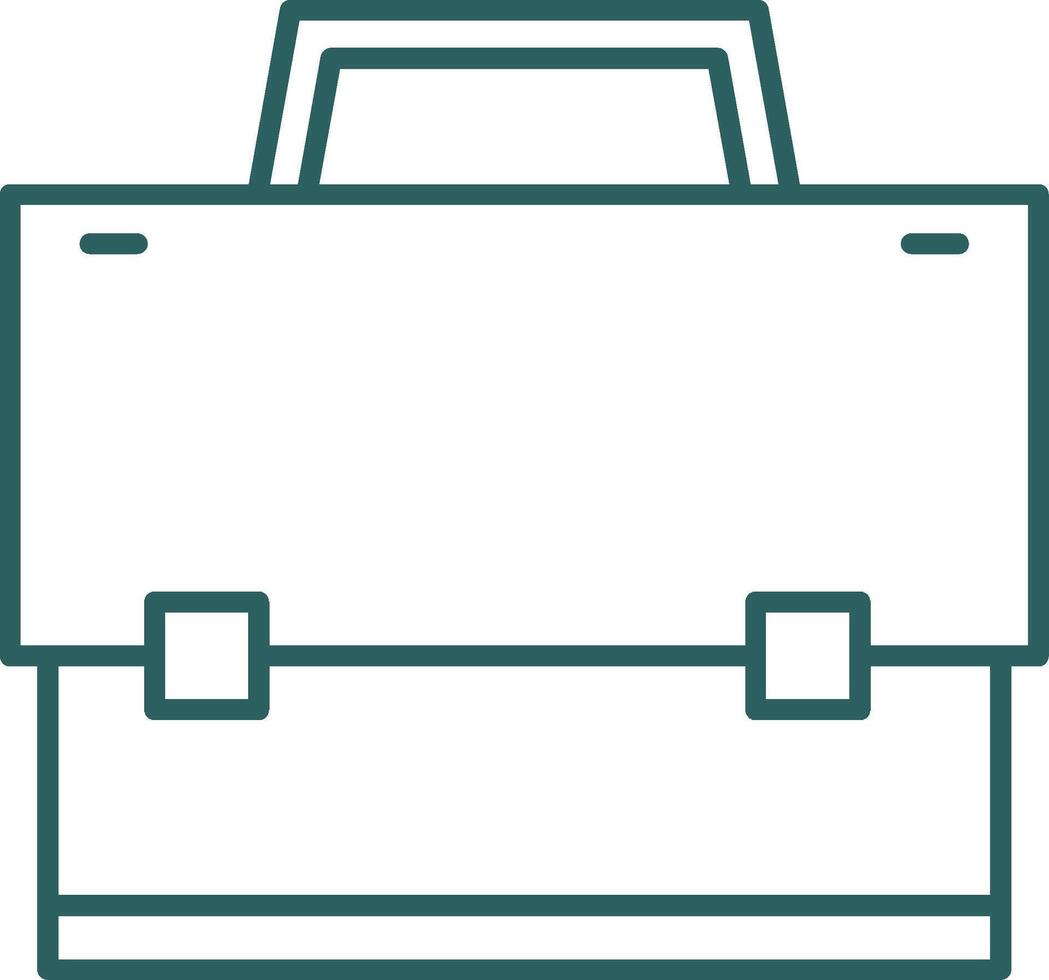 Suitcase Line Gradient Icon vector