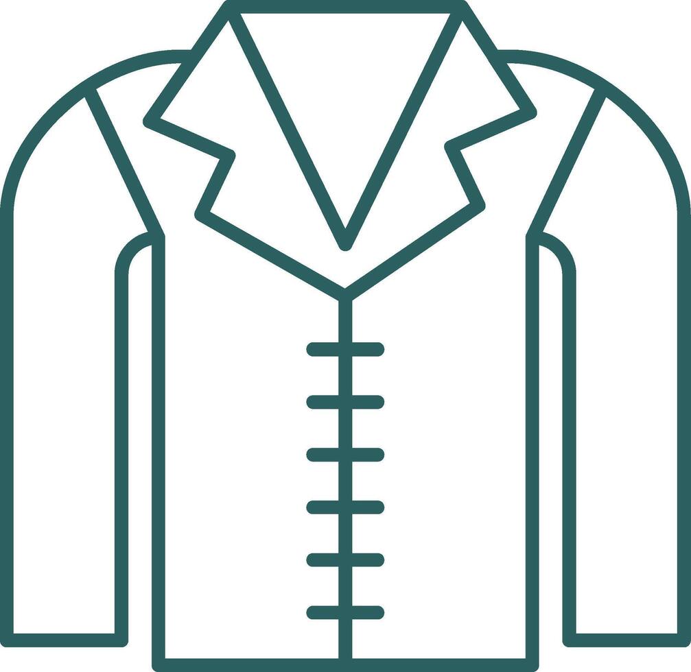 Coat Line Gradient Icon vector
