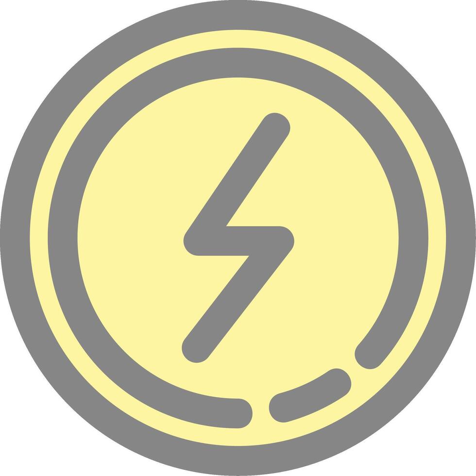 Flash Line Filled Light Icon vector