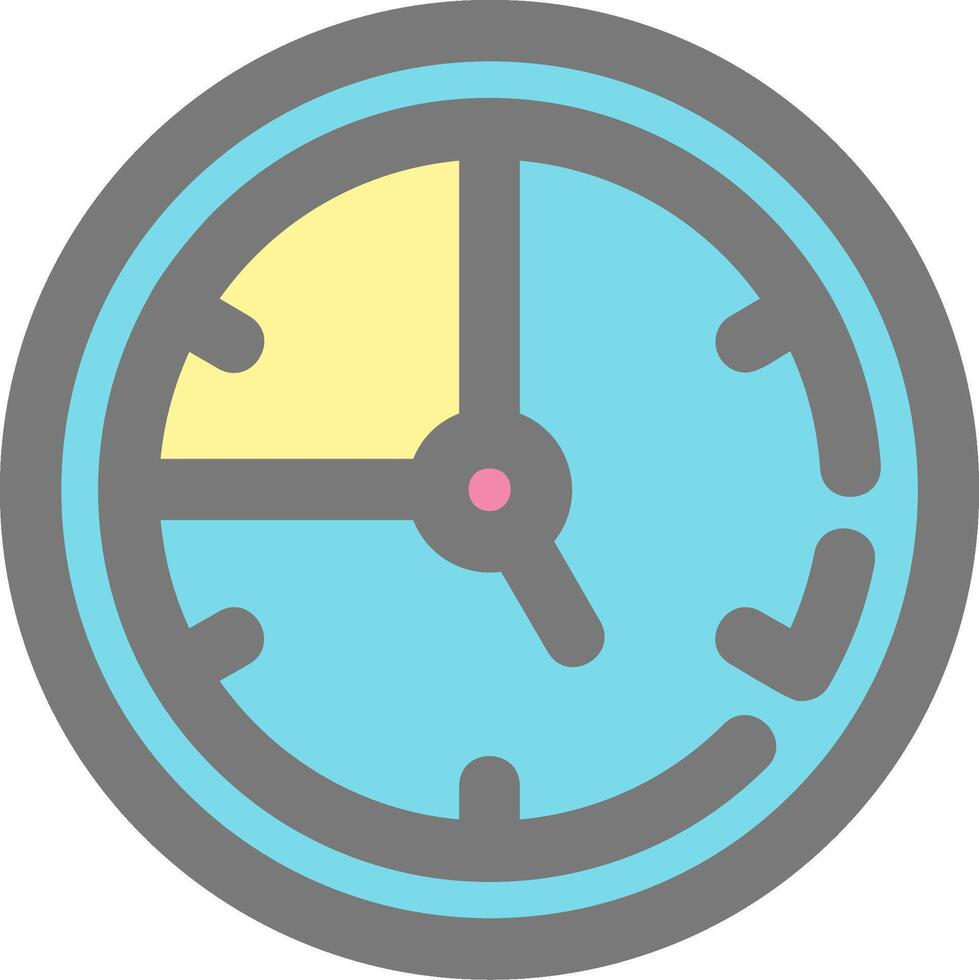 Time Line Filled Light Icon vector