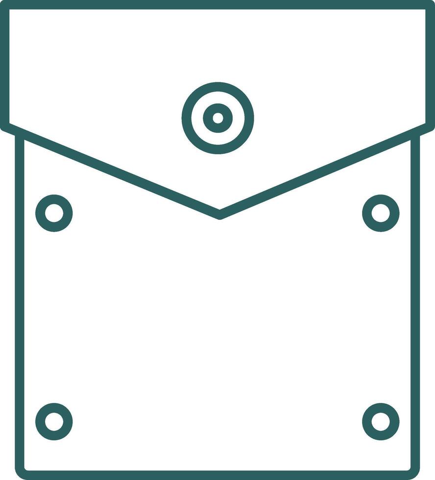 Pocket Square Line Gradient Icon vector