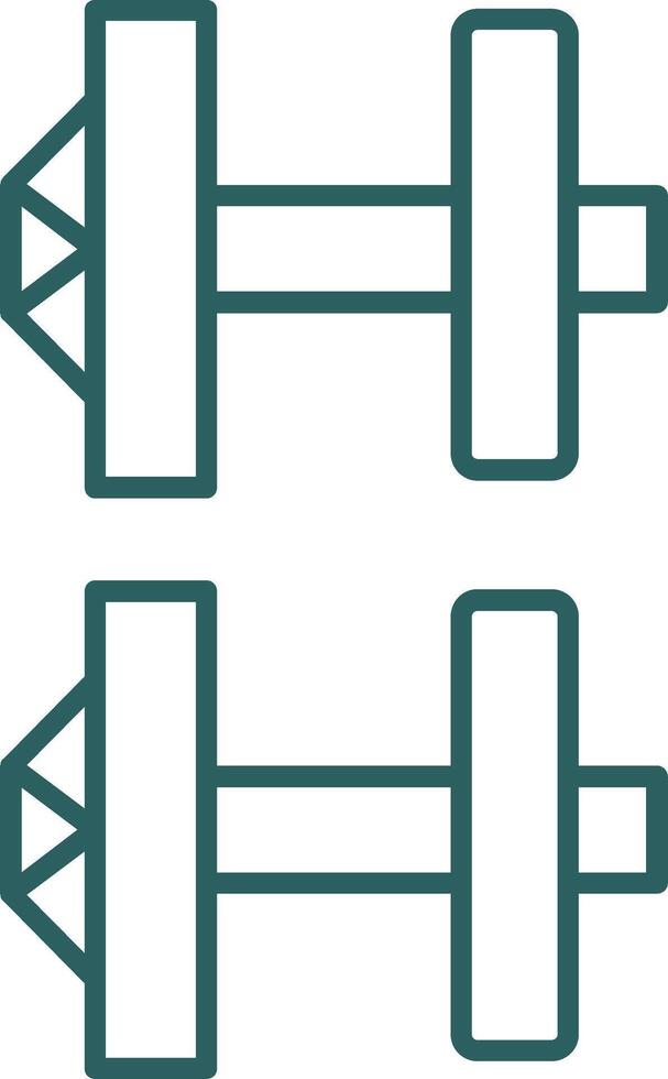 Cuff Links Line Gradient Icon vector
