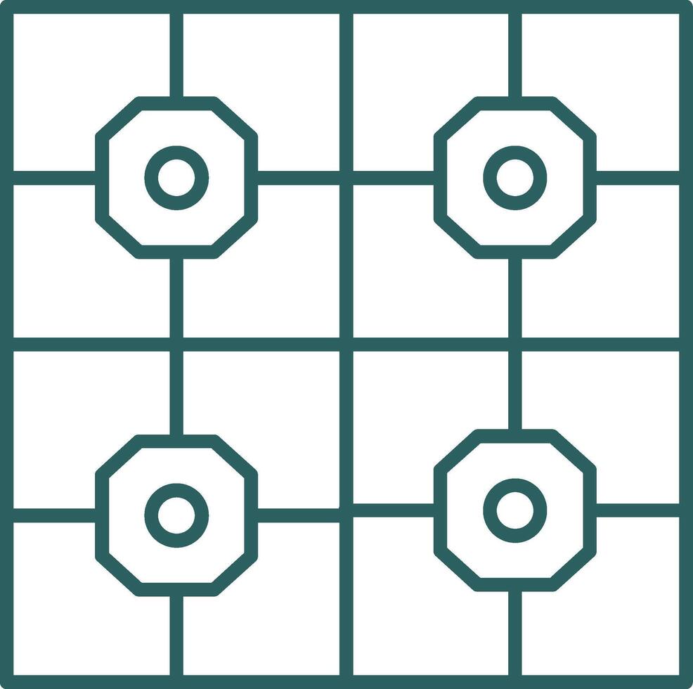 Floor Tiles Line Gradient Icon vector