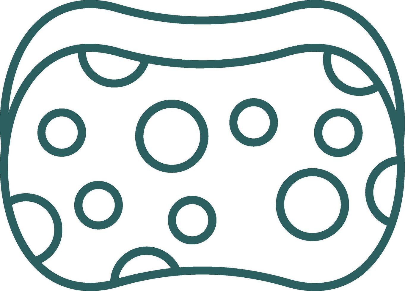 Sponge Line Gradient Icon vector