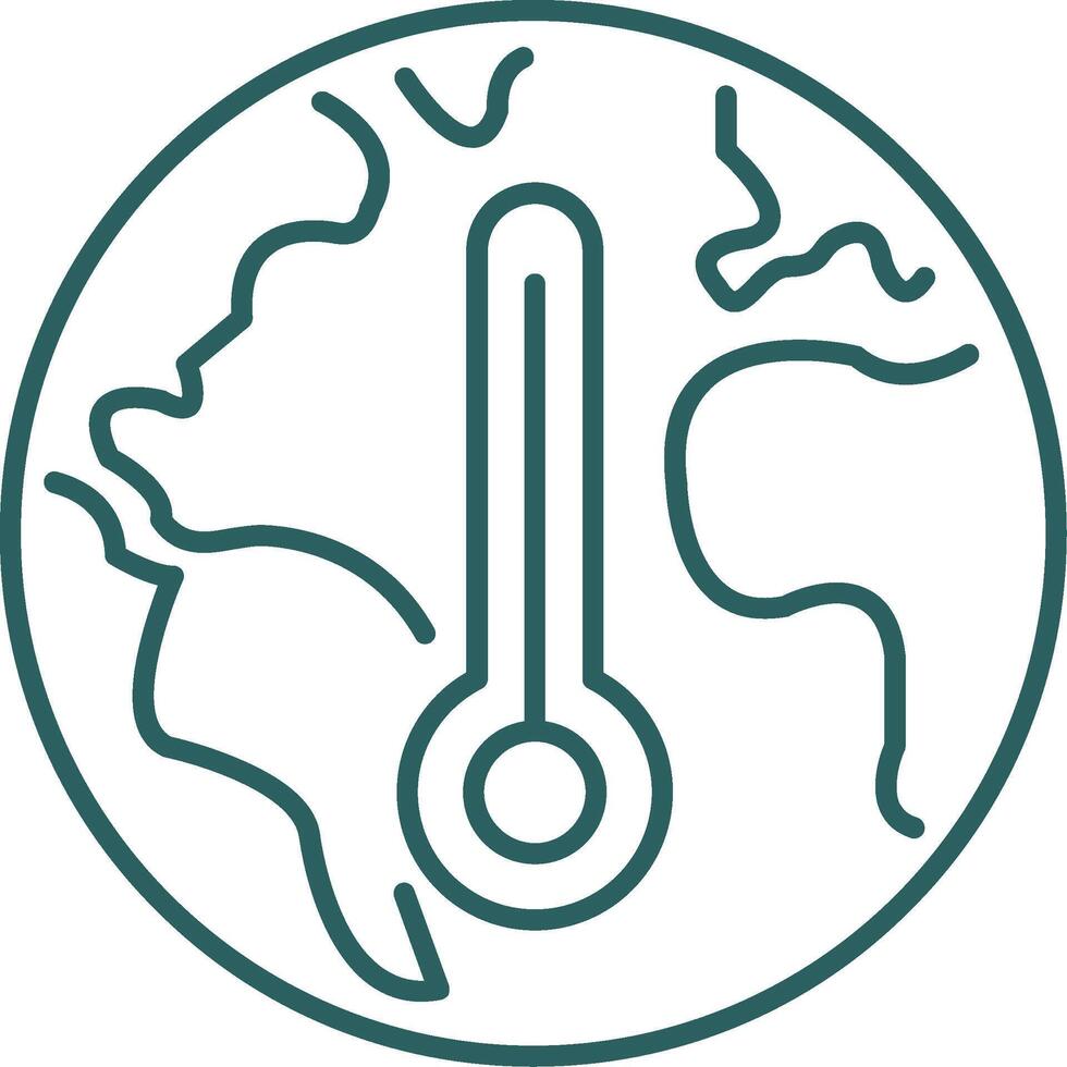 Climate Change Line Gradient Icon vector