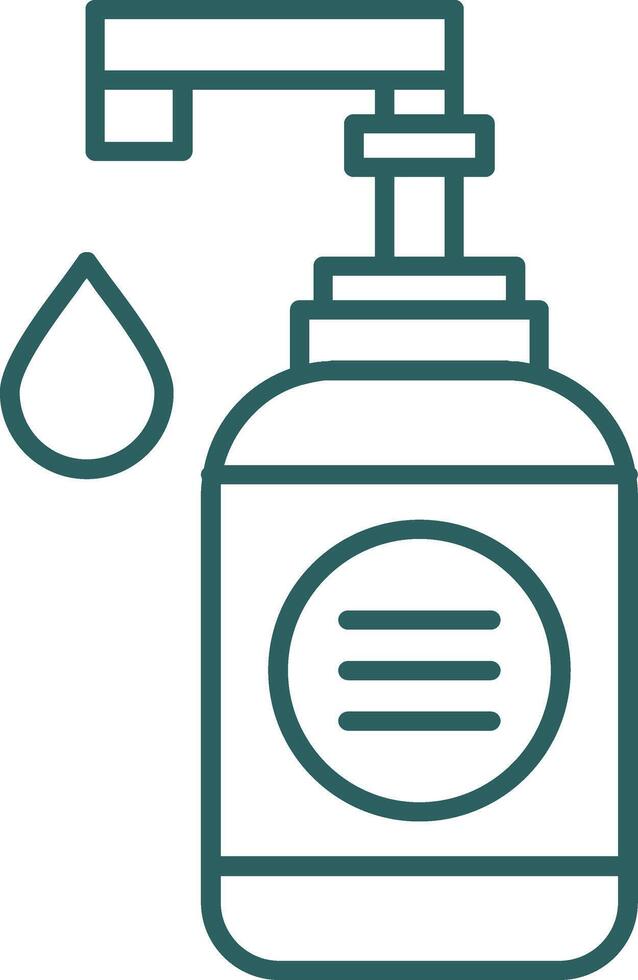 Hand Soap Line Gradient Icon vector