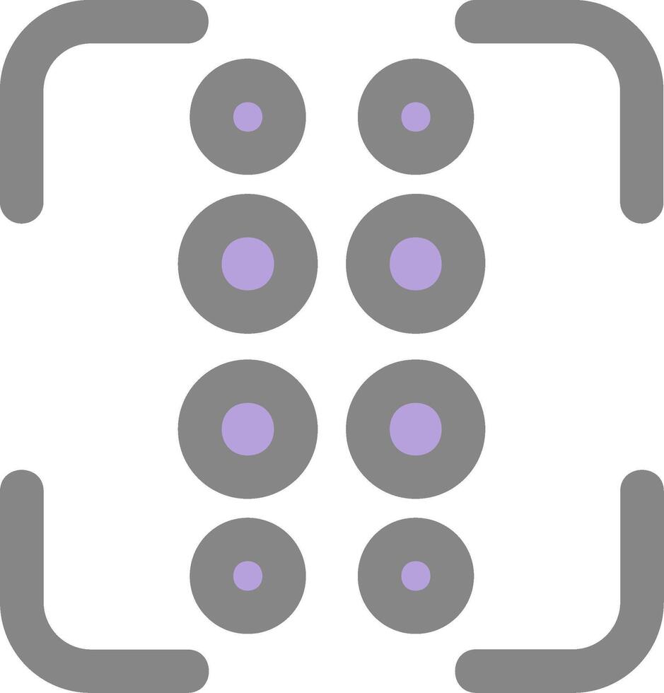Reorder dots vertical Line Filled Light Icon vector