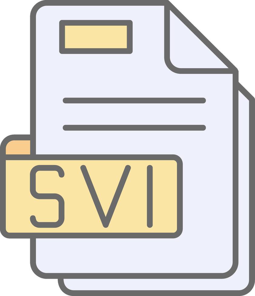 Svi Line Filled Light Icon vector