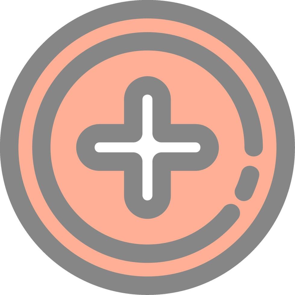 Add 2 Line Filled Light Icon vector