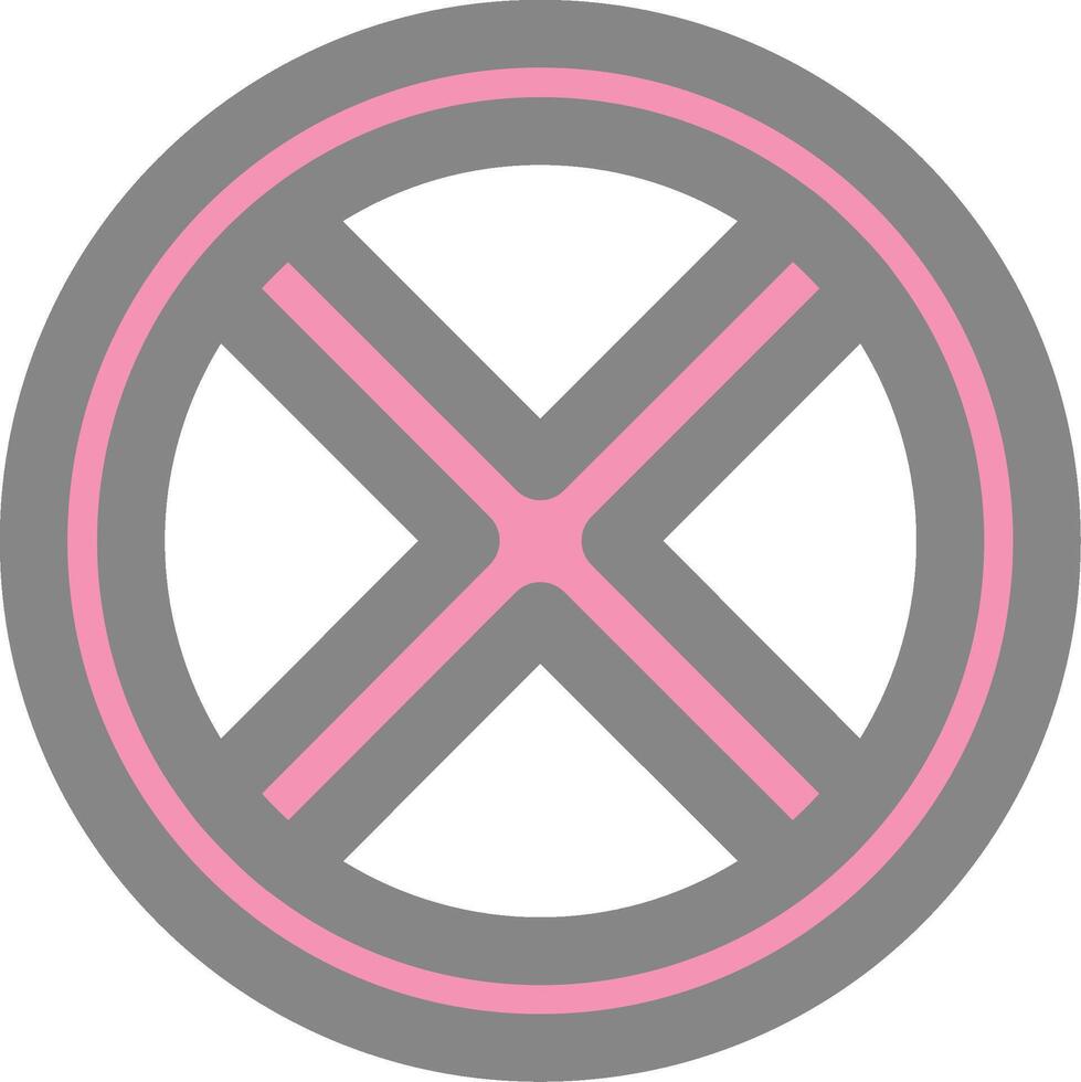 Block 2 Line Filled Light Icon vector