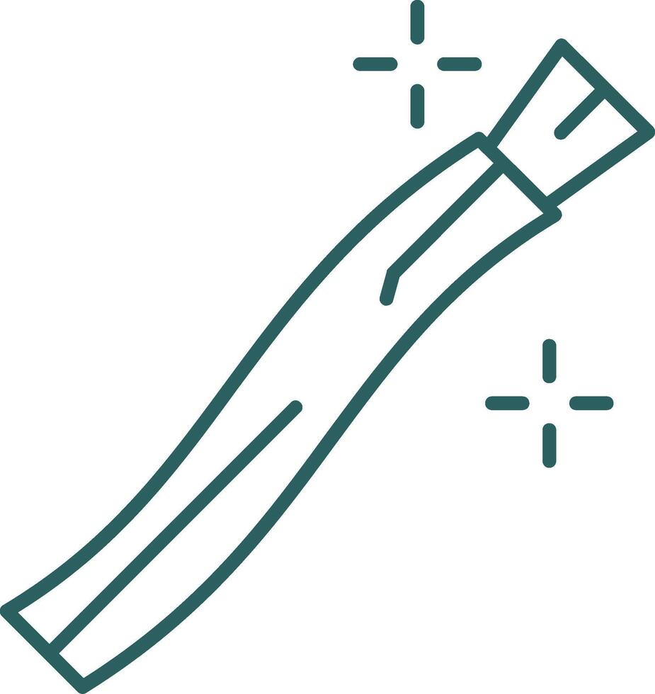 Miswak Line Gradient Icon vector