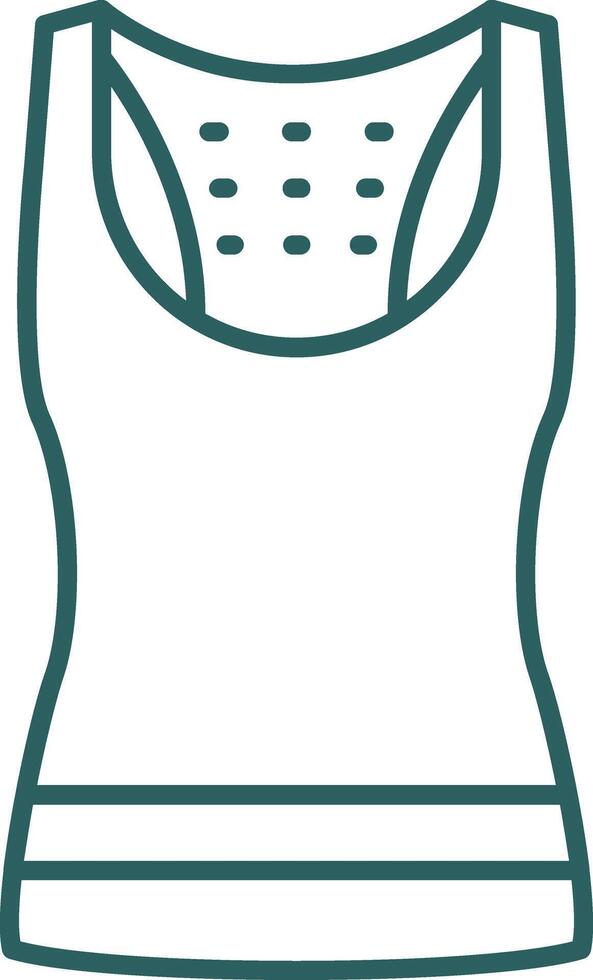 Tank Top Line Gradient Icon vector