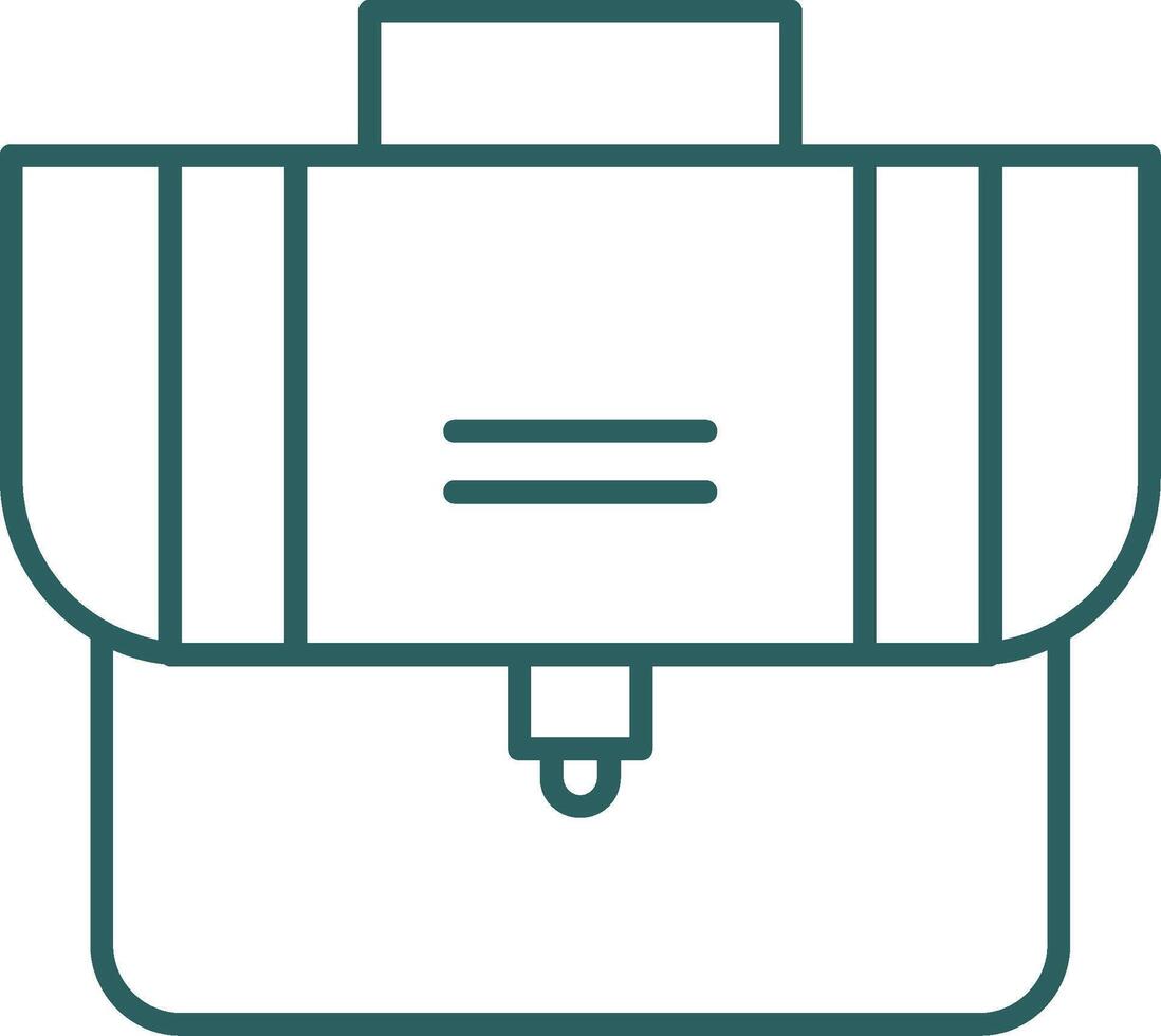 Suitcase Line Gradient Icon vector