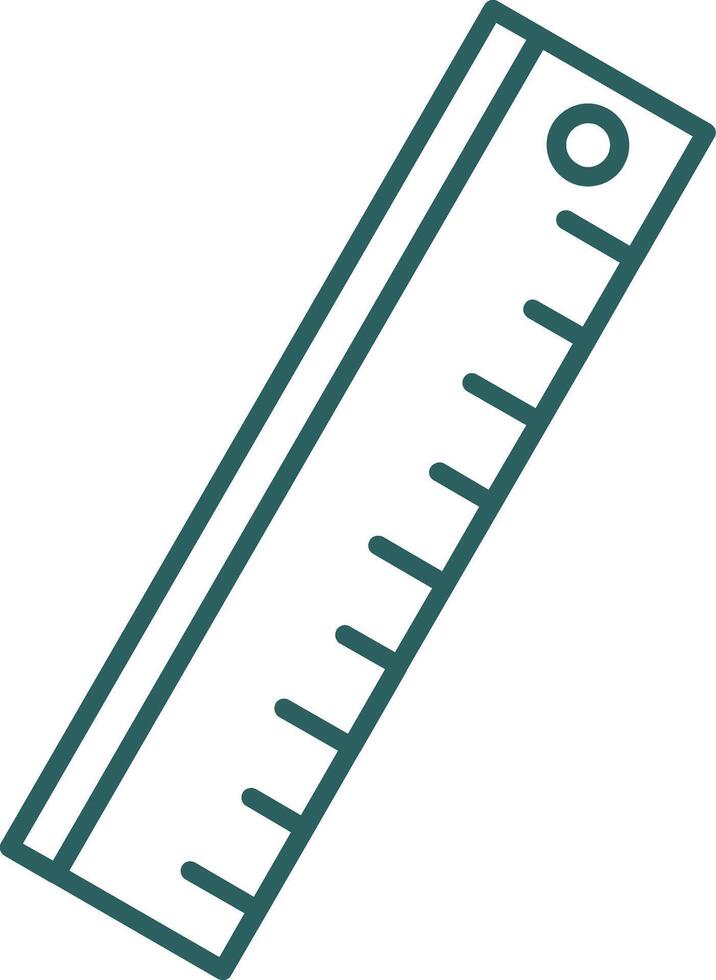 Ruler Line Gradient Icon vector