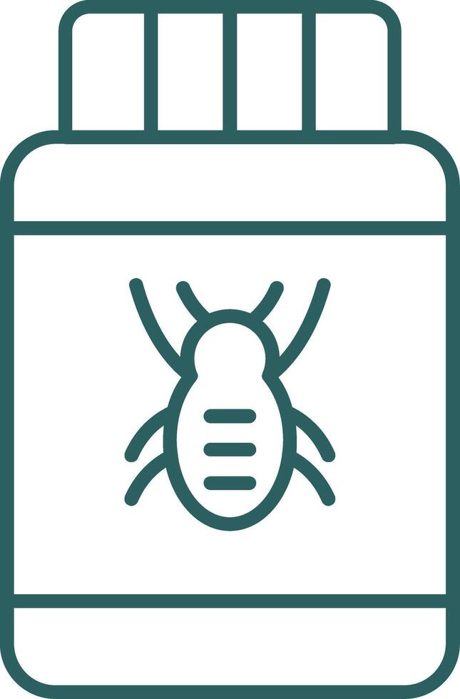 Pesticide Line Gradient Icon vector