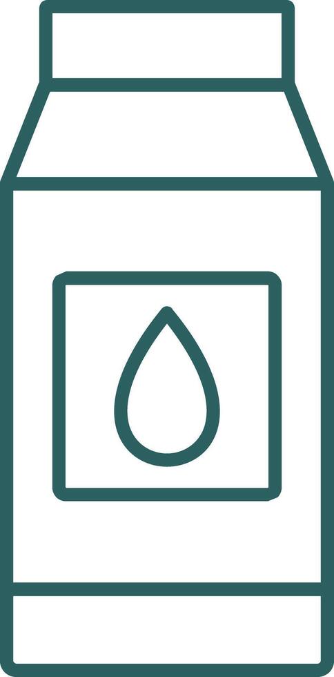 Milk Line Gradient Icon vector
