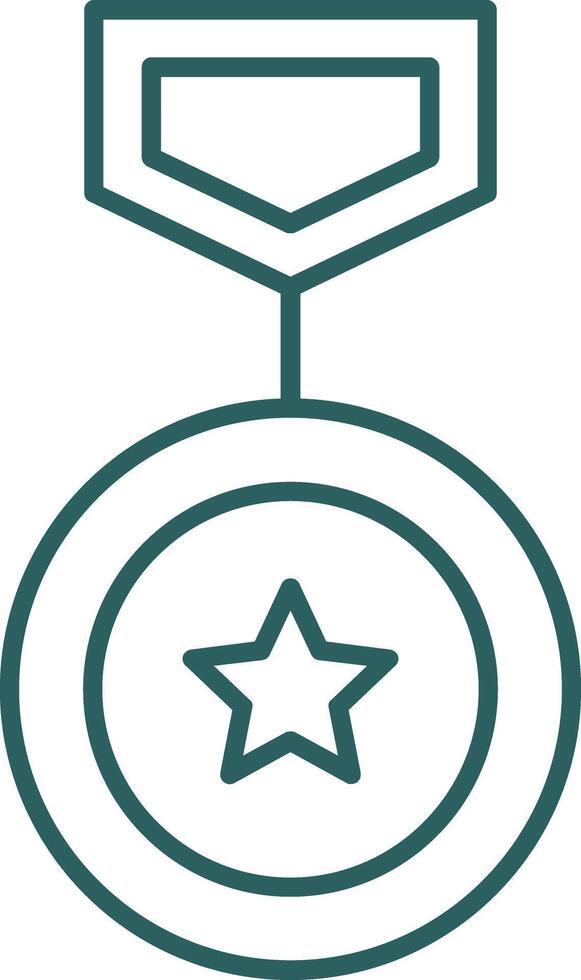 Winning Line Gradient Icon vector