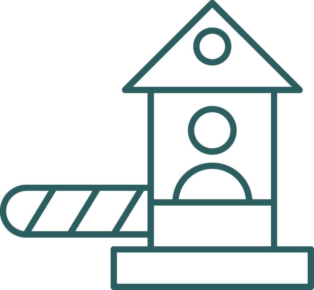 Checkpoint Line Gradient Icon vector