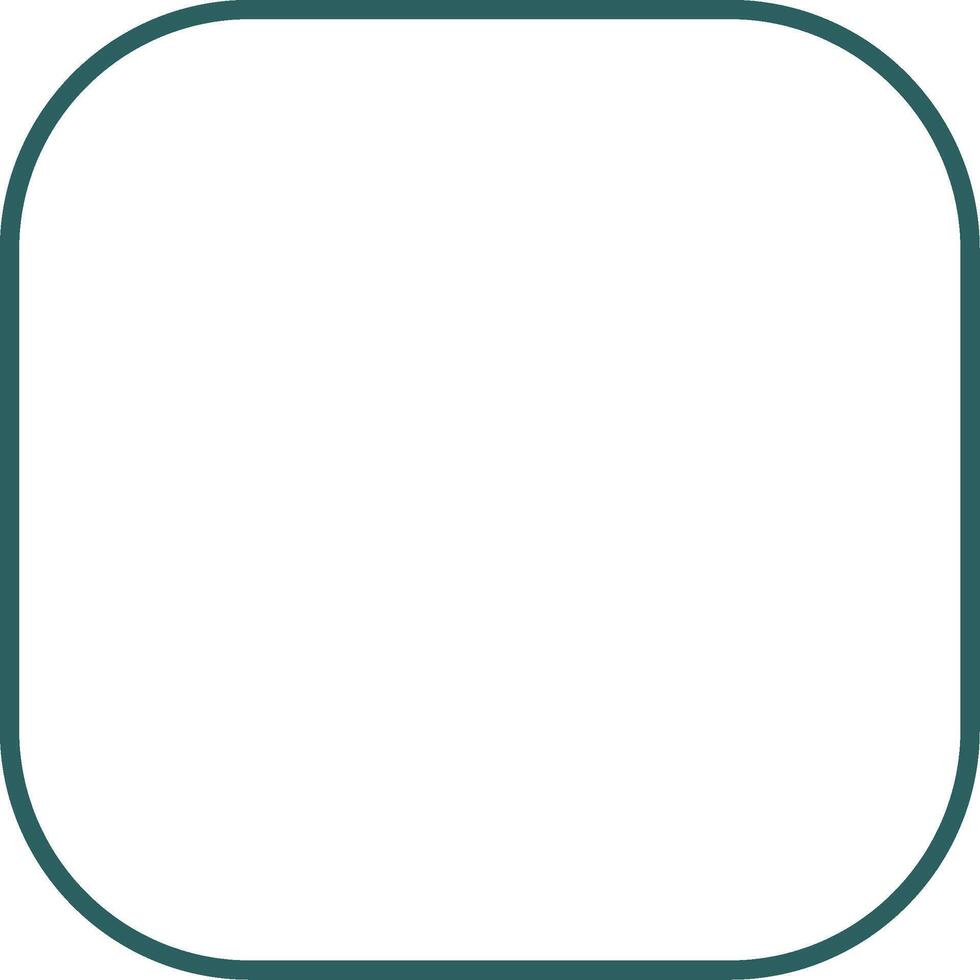 Round Corner Line Gradient Icon vector