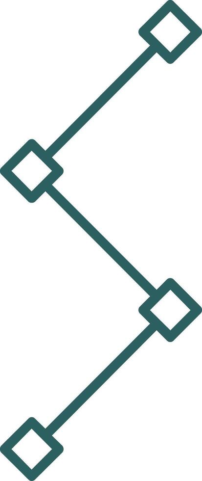 Path Line Gradient Icon vector