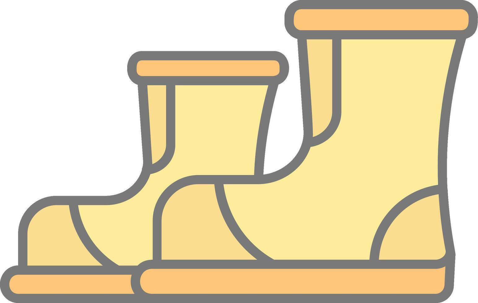 Boots Line Filled Light Icon vector