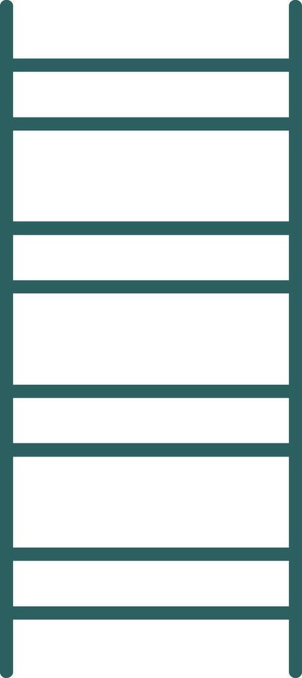 Ladder Line Gradient Icon vector