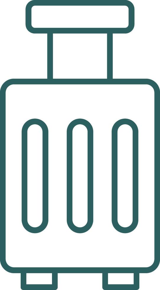 Luggage Line Gradient Icon vector