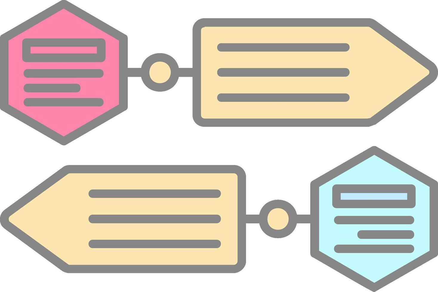 Infographic elements Line Filled Light Icon vector